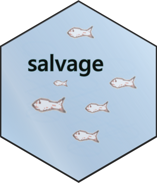 salvage hex logo of some fishes